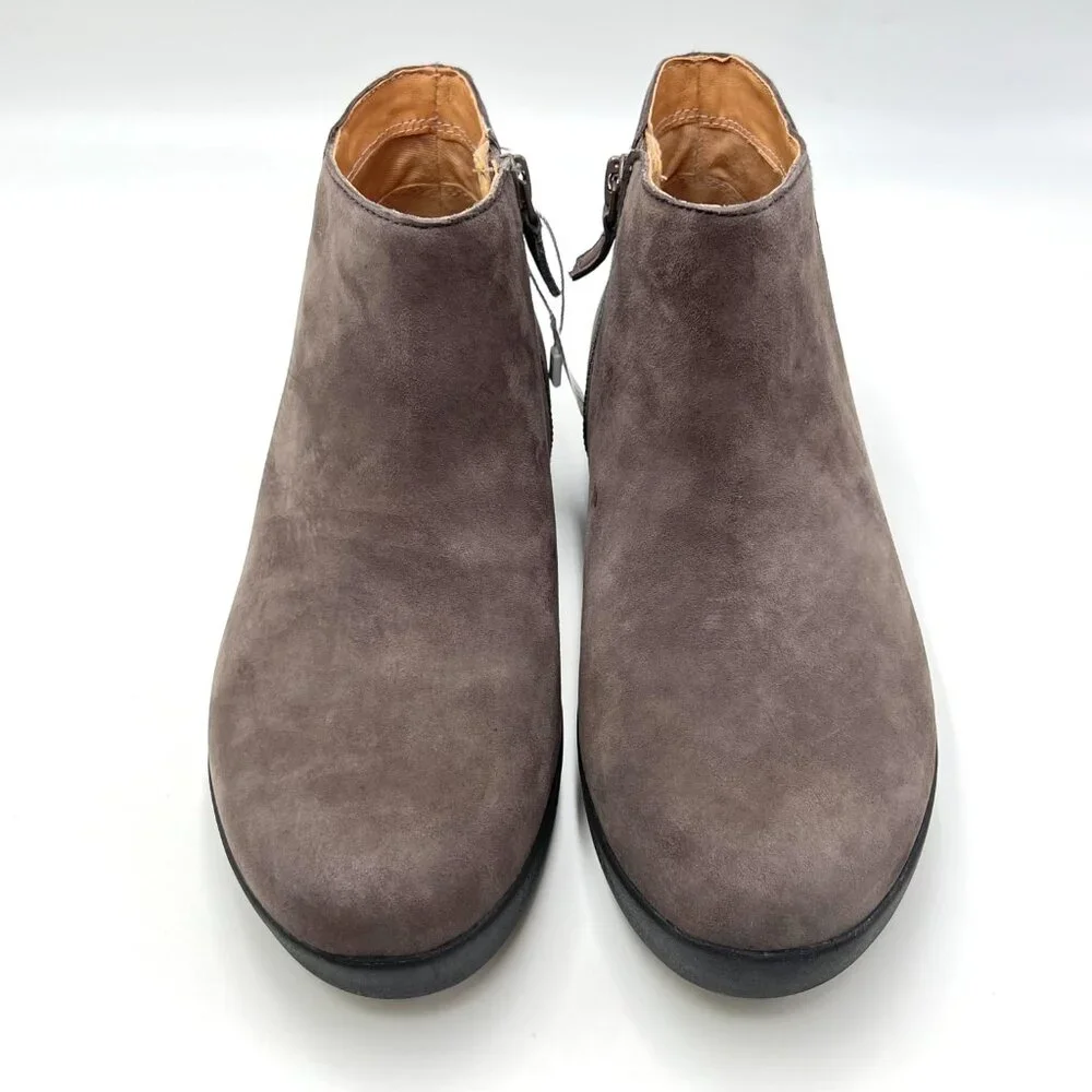 Fitflop Womens Size 5 Sumi Steel Grey‎ Suede Leather Ankle Boots Shoes